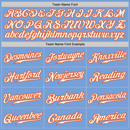 Custom Purple White Light Blue-Orange Authentic Fade Fashion Baseball Jersey - Sky-Custom