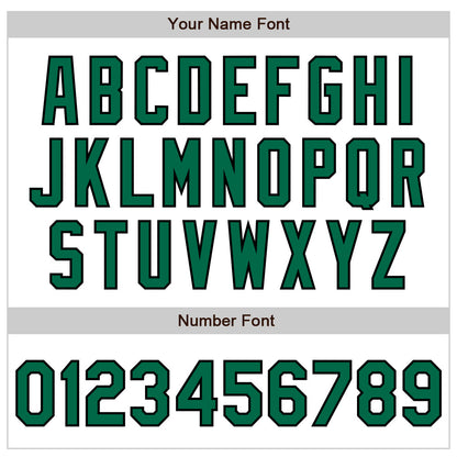 Custom White Pinstripe Kelly Green-Black Authentic Fade Fashion Baseball Jersey - Sky-Custom
