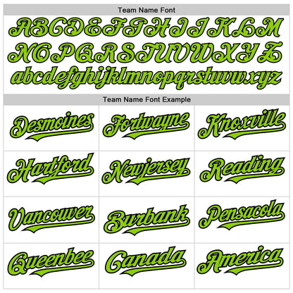 Custom White Pinstripe Neon Green-Black Authentic Fade Fashion Baseball Jersey - Sky-Custom
