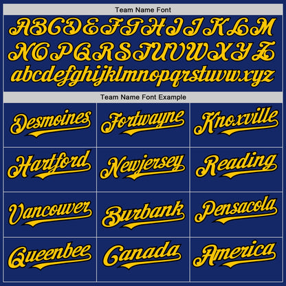 Custom Royal Pinstripe Yellow-Black Authentic Fade Fashion Baseball Jersey - Sky-Custom