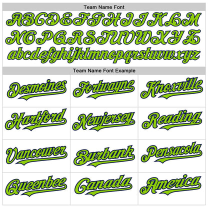 Custom White Pinstripe Neon Green-Navy Authentic Fade Fashion Baseball Jersey - Sky-Custom
