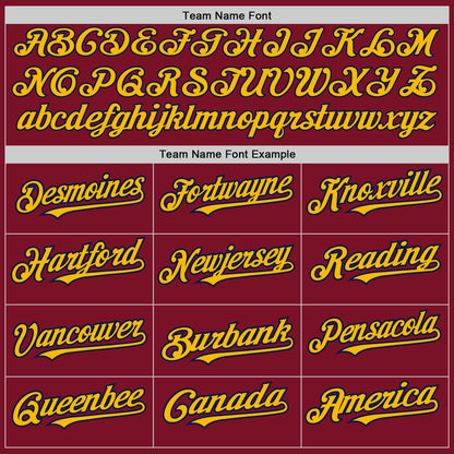 Custom Maroon Pinstripe Gold-Navy Authentic Fade Fashion Baseball Jersey - Sky-Custom