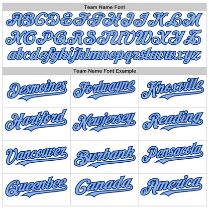 Custom White Pinstripe Light Blue-Royal Authentic Fade Fashion Baseball Jersey - Sky-Custom