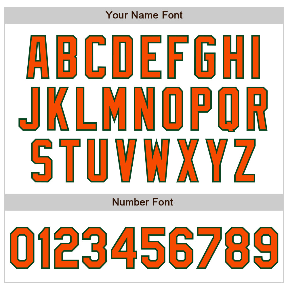 Custom White Pinstripe Orange-Green Authentic Fade Fashion Baseball Jersey - Sky-Custom