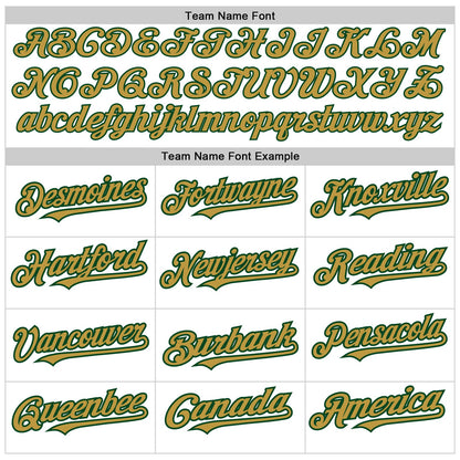 Custom White Pinstripe Old Gold-Green Authentic Fade Fashion Baseball Jersey - Sky-Custom