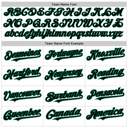 Custom White Pinstripe Black-Kelly Green Authentic Fade Fashion Baseball Jersey - Sky-Custom