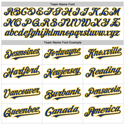 Custom White Pinstripe Royal-Gold Authentic Fade Fashion Baseball Jersey - Sky-Custom