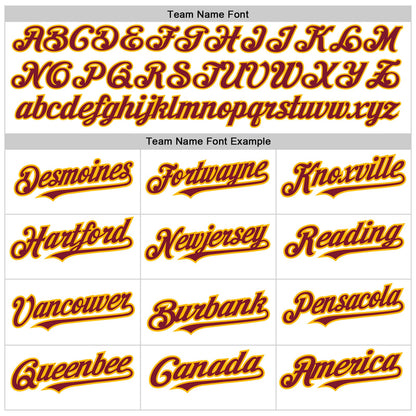 Custom White Pinstripe Crimson-Gold Authentic Fade Fashion Baseball Jersey - Sky-Custom