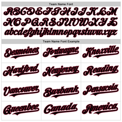 Custom White Pinstripe Black-Crimson Authentic Fade Fashion Baseball Jersey - Sky-Custom