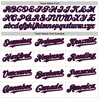 Custom White Pinstripe Navy-Crimson Authentic Fade Fashion Baseball Jersey - Sky-Custom