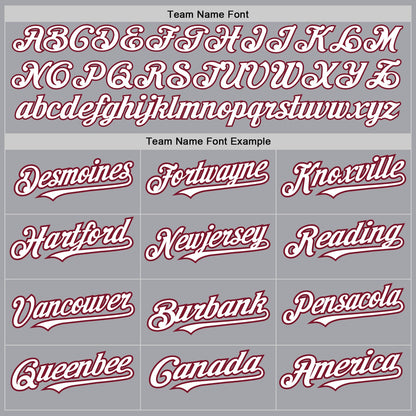 Custom Gray Pinstripe White-Crimson Authentic Fade Fashion Baseball Jersey - Sky-Custom