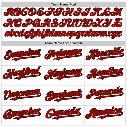Custom White Pinstripe Red-Brown Authentic Fade Fashion Baseball Jersey - Sky-Custom