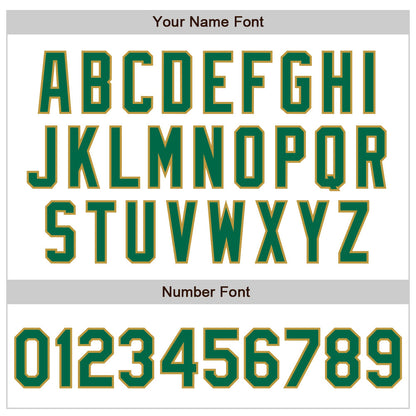 Custom White Pinstripe Kelly Green-Old Gold Authentic Fade Fashion Baseball Jersey - Sky-Custom