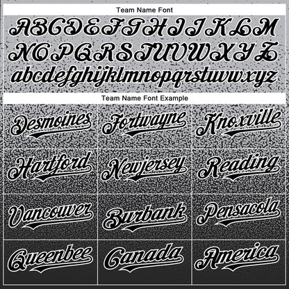 Custom Gray Black-White Authentic Fade Fashion Baseball Jersey - Sky-Custom