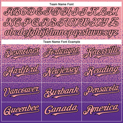 Custom Medium Pink Purple-Black Authentic Fade Fashion Baseball Jersey - Sky-Custom