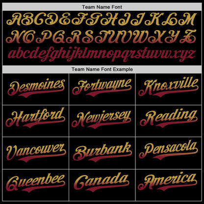 Custom Black Old Gold-Crimson Authentic Fade Fashion Baseball Jersey - Sky-Custom