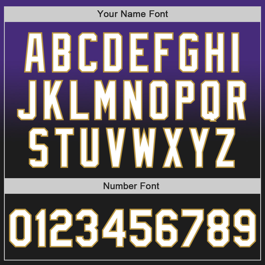 Custom Purple Black-Old Gold Authentic Fade Fashion Baseball Jersey - Sky-Custom
