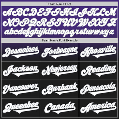 Custom Purple Black-Gray Authentic Fade Fashion Baseball Jersey - Sky-Custom
