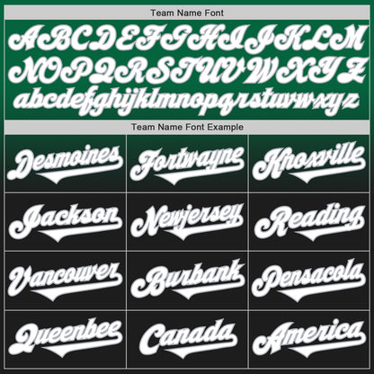 Custom Kelly Green Black-Gray Authentic Fade Fashion Baseball Jersey - Sky-Custom