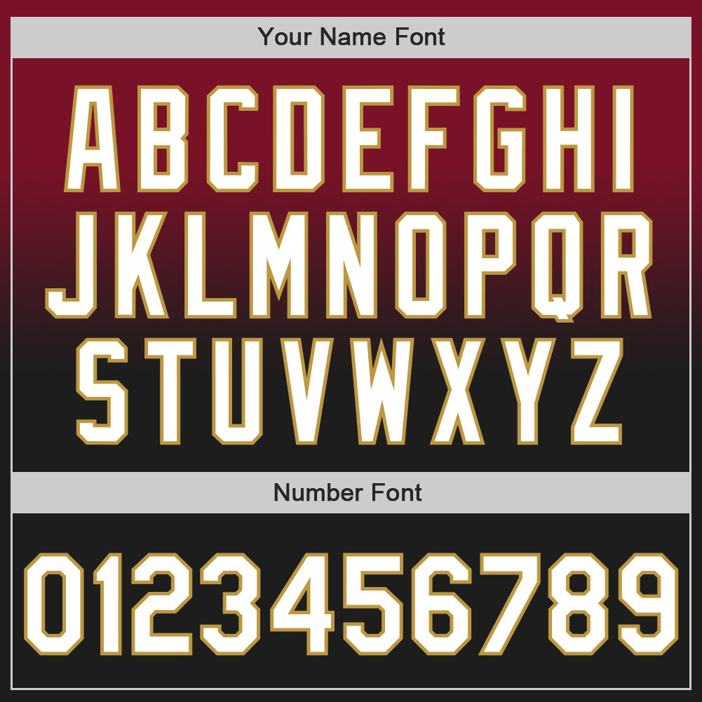Custom Crimson Black-Old Gold Authentic Fade Fashion Baseball Jersey - Sky-Custom