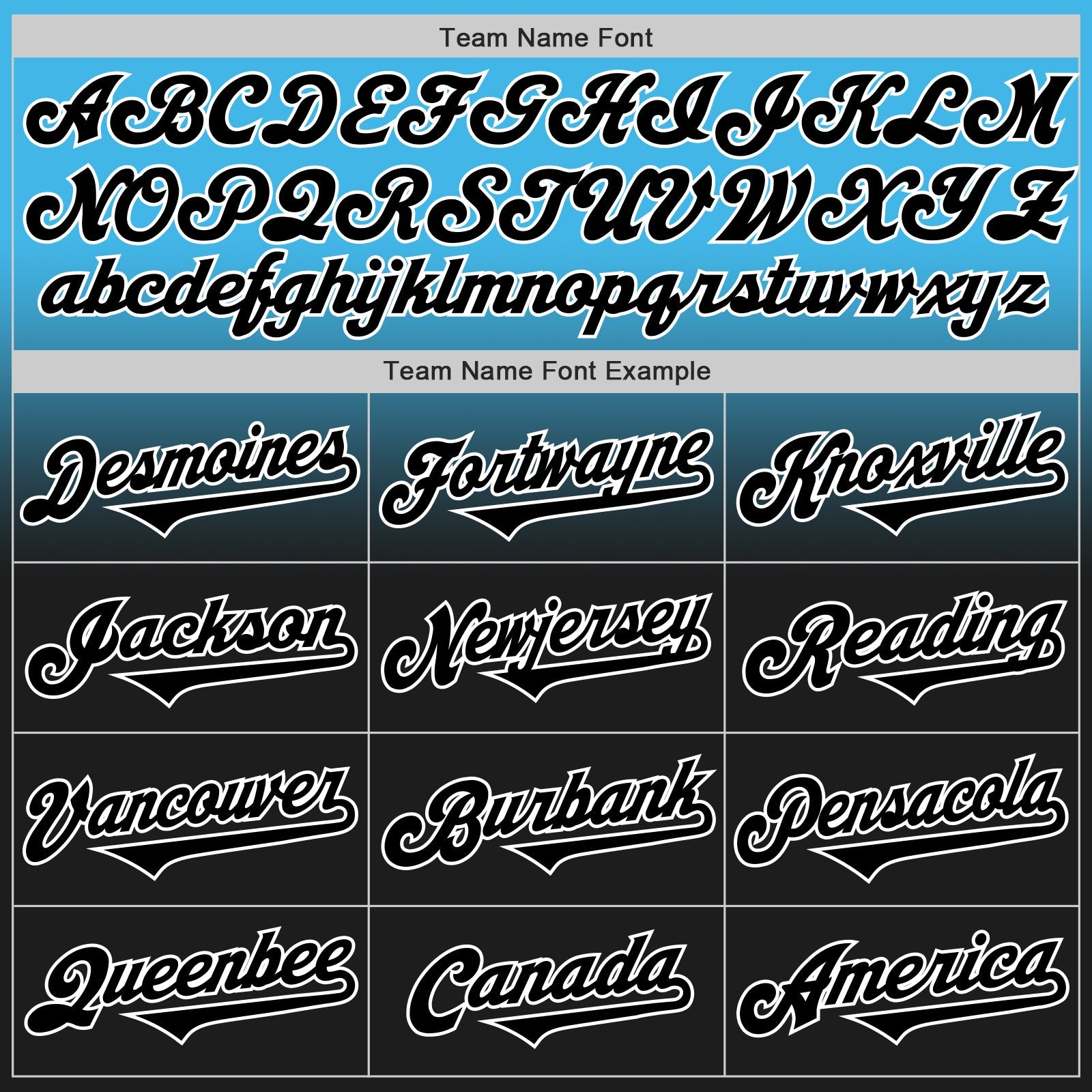 Custom Sky Blue Black-White Authentic Fade Fashion Baseball Jersey - Sky-Custom
