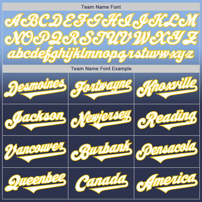 Custom Light Blue Navy-Yellow Authentic Fade Fashion Baseball Jersey - Sky-Custom