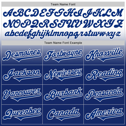 Custom White Royal Authentic Fade Fashion Baseball Jersey - Sky-Custom