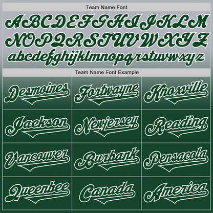 Custom Gray Green-White Authentic Fade Fashion Baseball Jersey - Sky-Custom