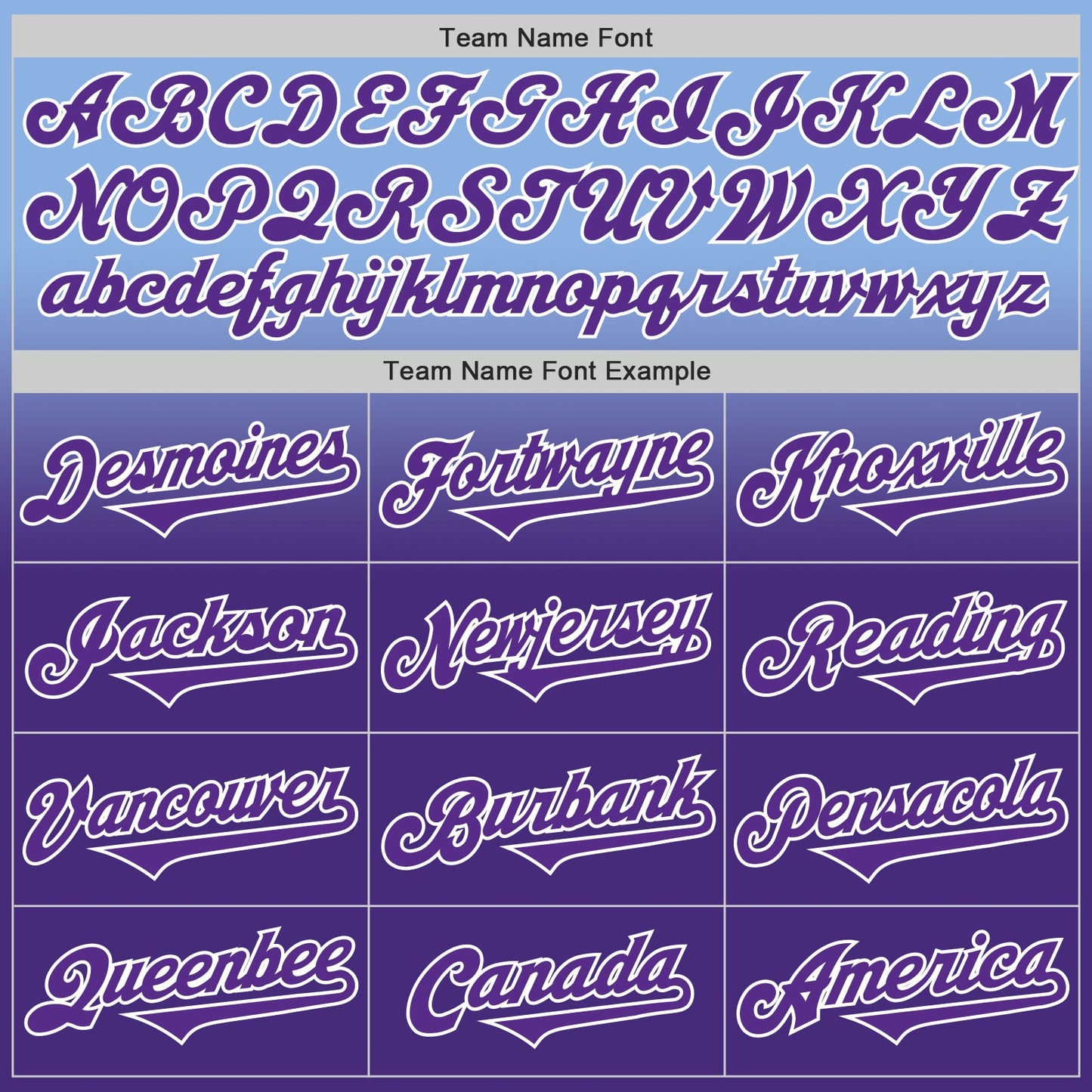 Custom Light Blue Purple-White Authentic Fade Fashion Baseball Jersey - Sky-Custom