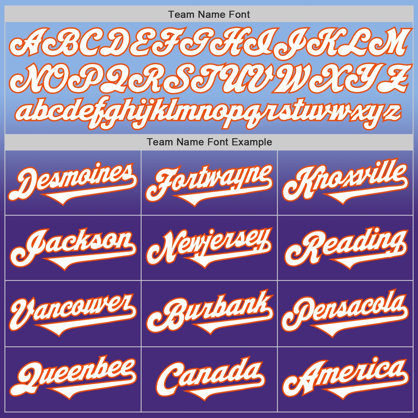 Custom Light Blue White Purple-Orange Authentic Fade Fashion Baseball Jersey - Sky-Custom
