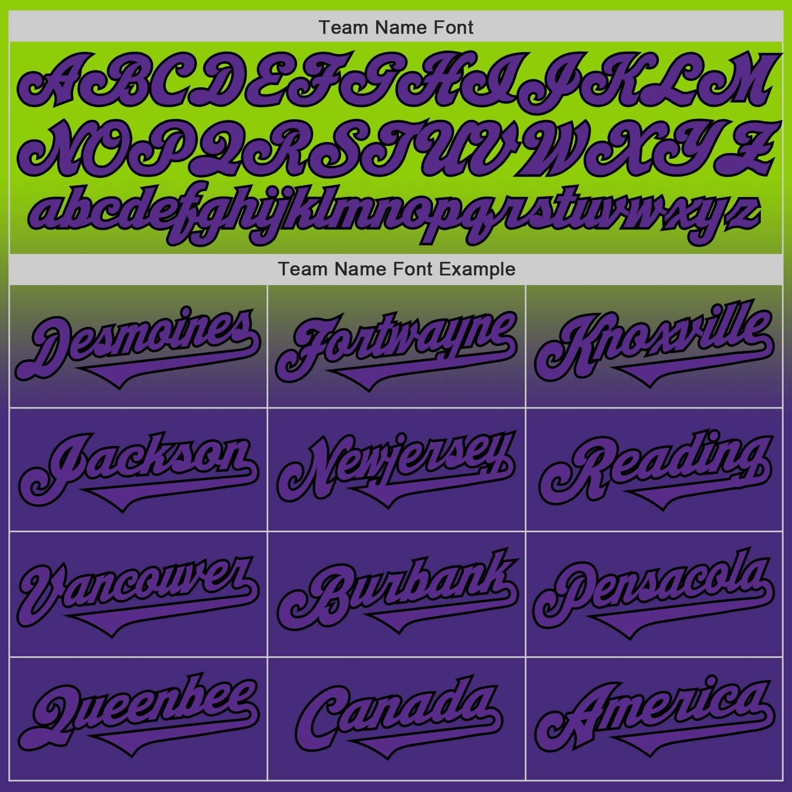 Custom Neon Green Purple-Black Authentic Fade Fashion Baseball Jersey - Sky-Custom