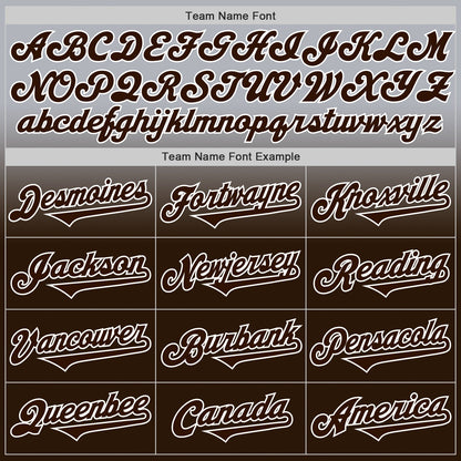Custom Gray Brown-White Authentic Fade Fashion Baseball Jersey - Sky-Custom