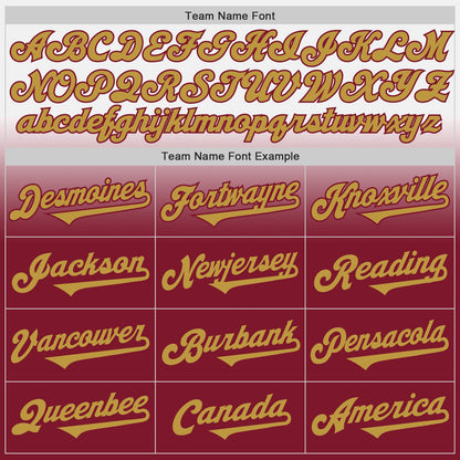 Custom White Old Gold-Crimson Authentic Fade Fashion Baseball Jersey - Sky-Custom