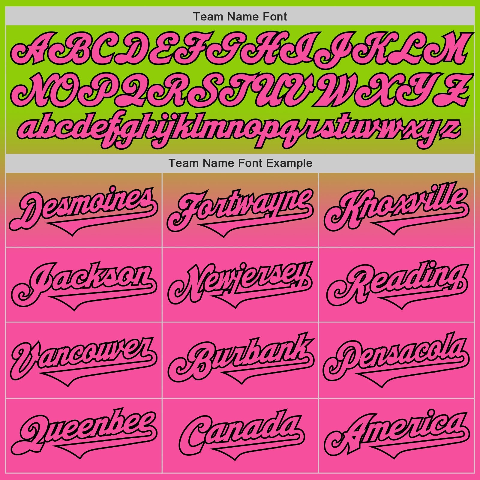 Custom Neon Green Pink-Black Authentic Fade Fashion Baseball Jersey - Sky-Custom