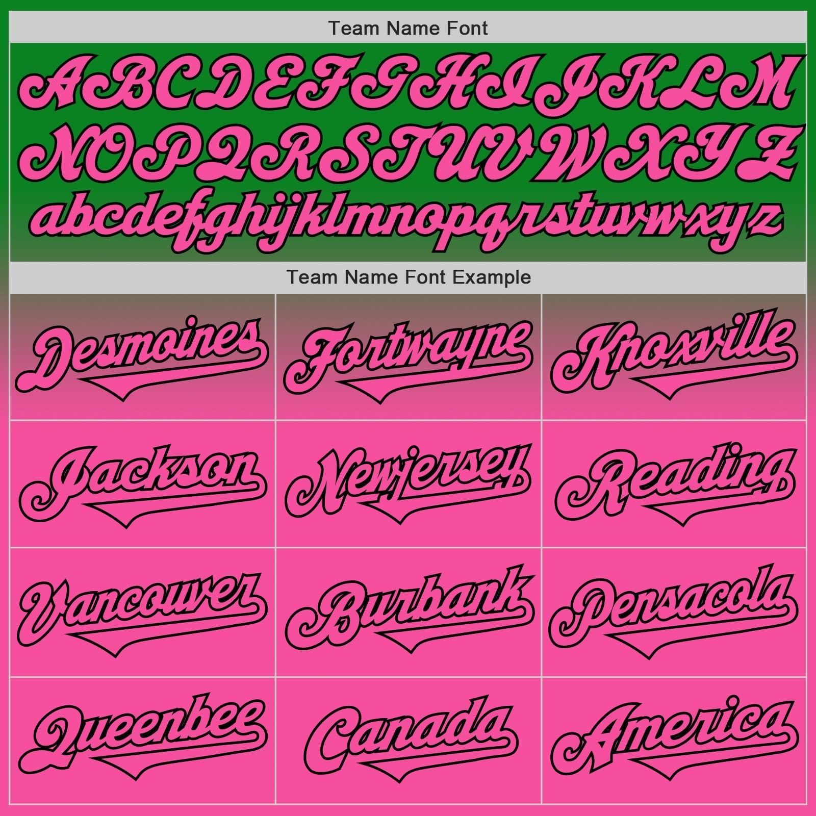 Custom Grass Green Pink-Black Authentic Fade Fashion Baseball Jersey - Sky-Custom