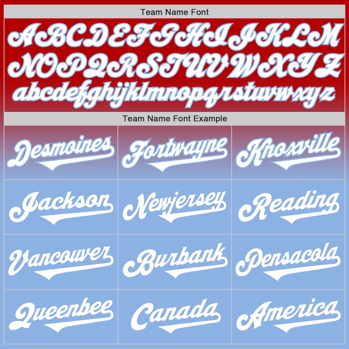 Custom Red White-Light Blue Authentic Fade Fashion Baseball Jersey - Sky-Custom
