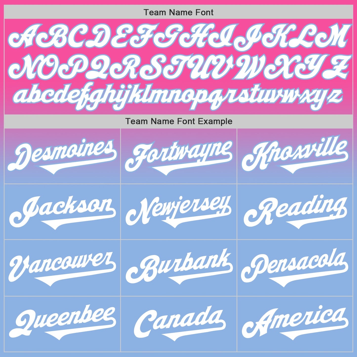 Custom Pink White-Light Blue Authentic Fade Fashion Baseball Jersey - Sky-Custom