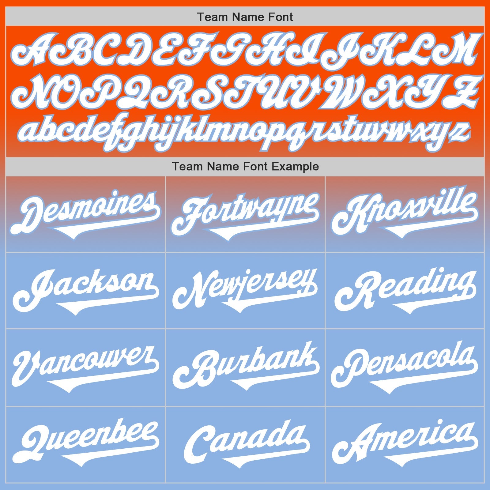 Custom Orange White-Light Blue Authentic Fade Fashion Baseball Jersey - Sky-Custom