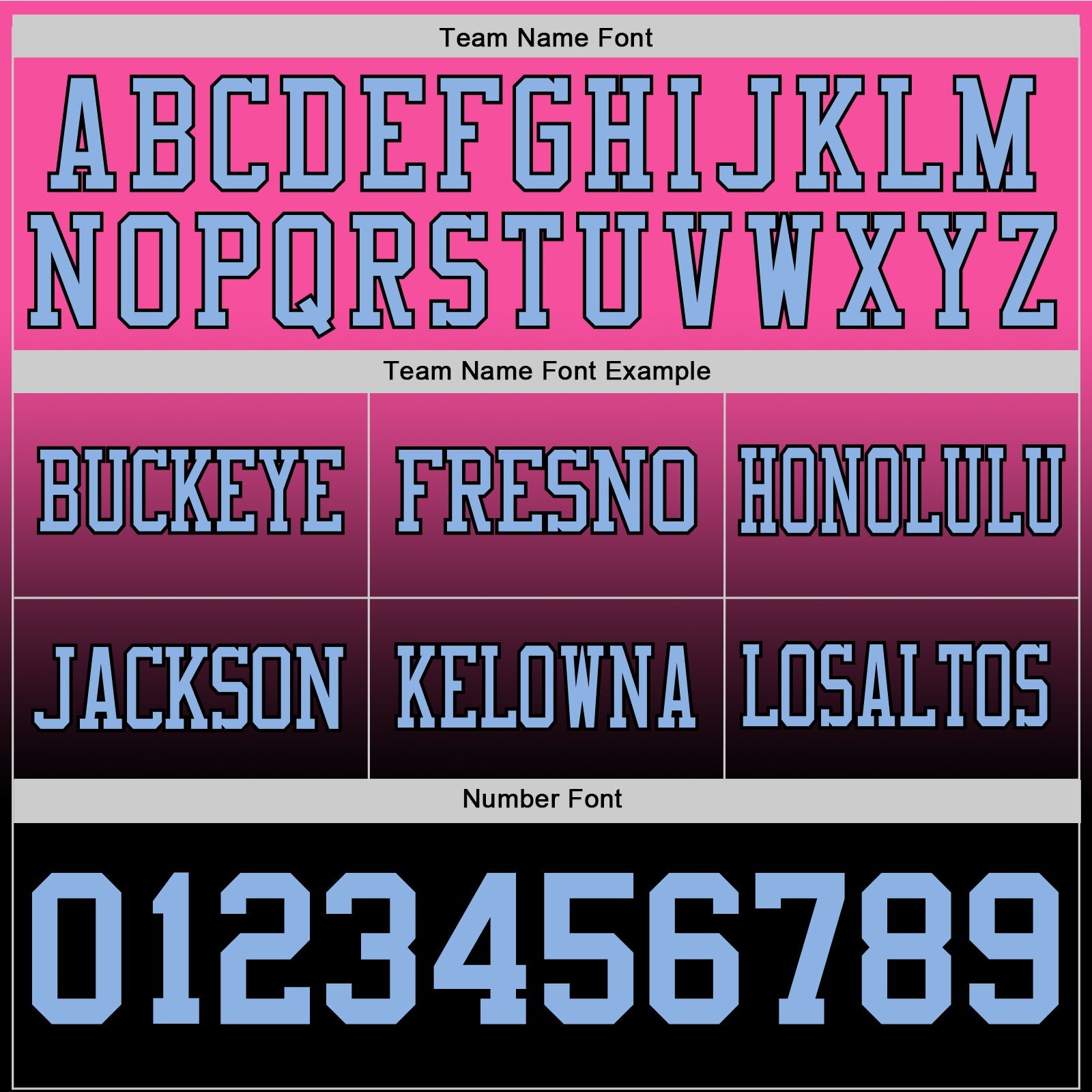 Custom Pink Light Blue-Black Mesh Authentic Fade Fashion Football Jersey - Sky-Custom