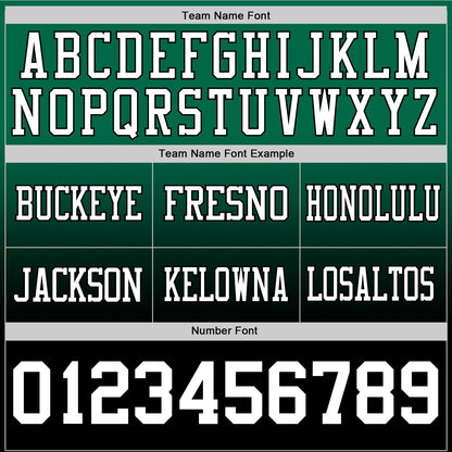 Custom Kelly Green White-Black Mesh Authentic Fade Fashion Football Jersey - Sky-Custom