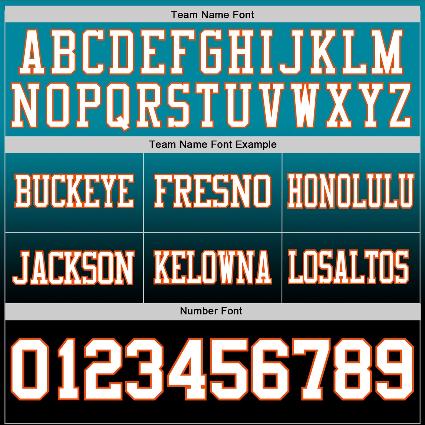 Custom Teal White Black-Orange Mesh Authentic Fade Fashion Football Jersey - Sky-Custom