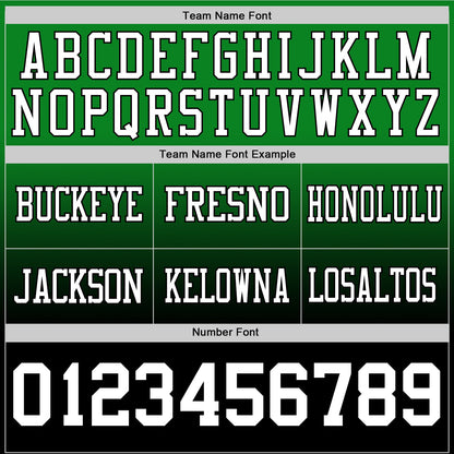Custom Grass Green White-Black Mesh Authentic Fade Fashion Football Jersey - Sky-Custom