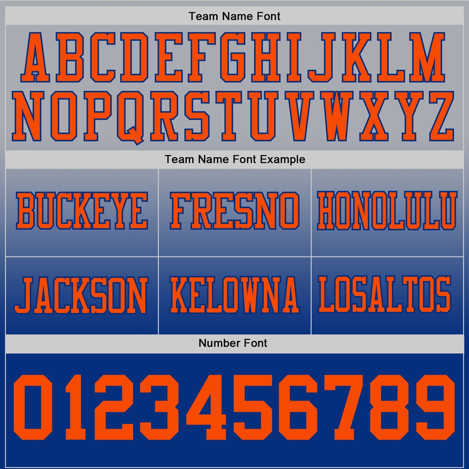 Custom Gray Orange-Royal Mesh Authentic Fade Fashion Football Jersey - Sky-Custom