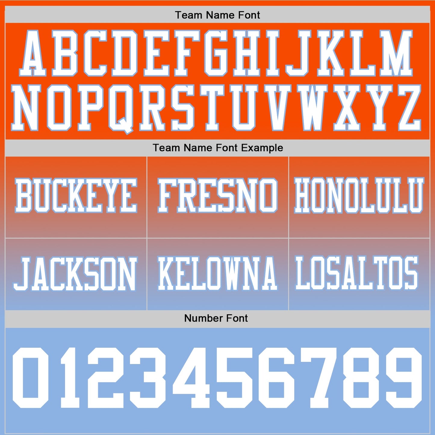 Custom Orange White-Light Blue Mesh Authentic Fade Fashion Football Jersey - Sky-Custom