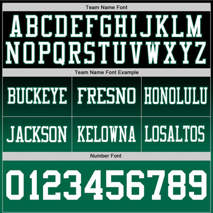 Custom Black White-Kelly Green Mesh Authentic Fade Fashion Football Jersey - Sky-Custom