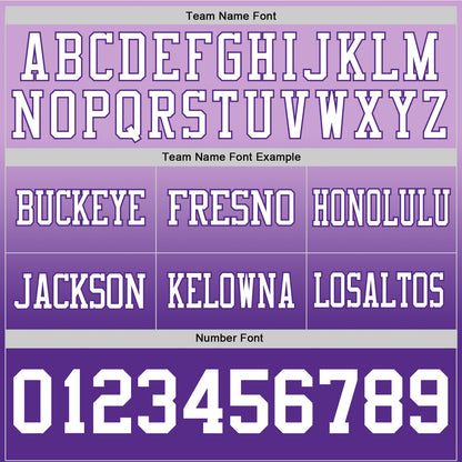 Custom Light Purple White-Purple Mesh Authentic Fade Fashion Football Jersey - Sky-Custom