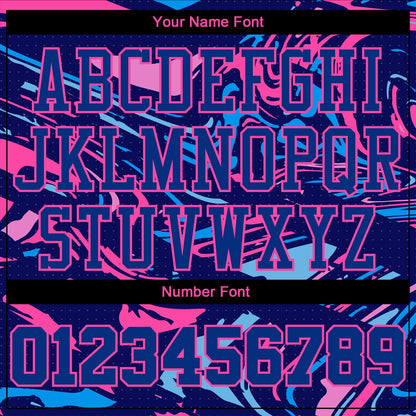 Custom Figure Royal-Pink Round Neck Sublimation Basketball Suit Jersey - Sky-Custom