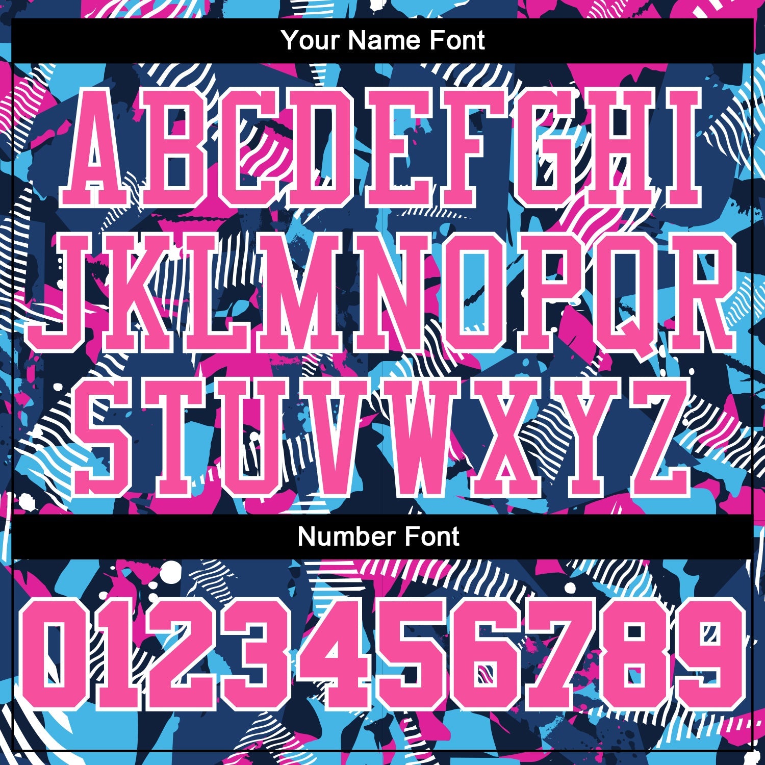 Custom Figure Pink-Light Blue Round Neck Sublimation Basketball Suit Jersey - Sky-Custom
