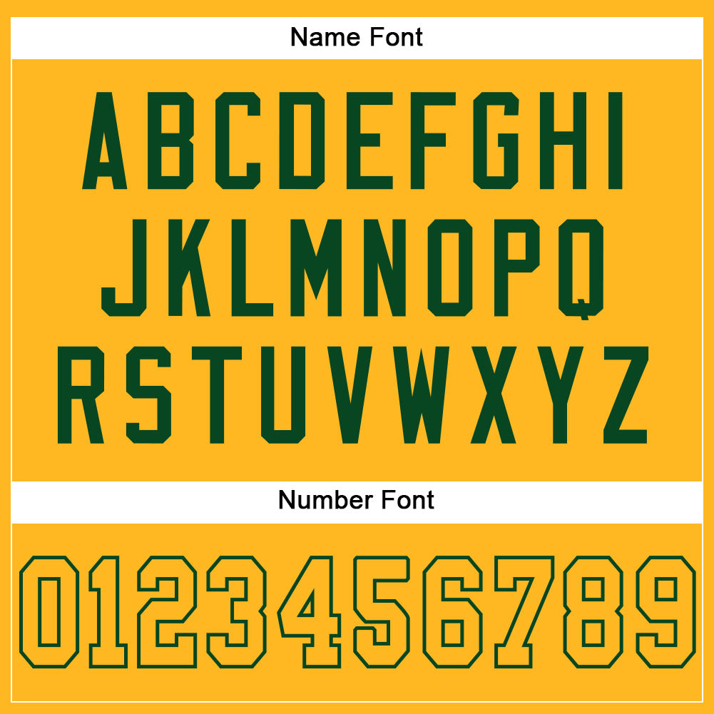 Custom Gold Gold-Green Mesh Authentic Football Jersey - Sky-Custom