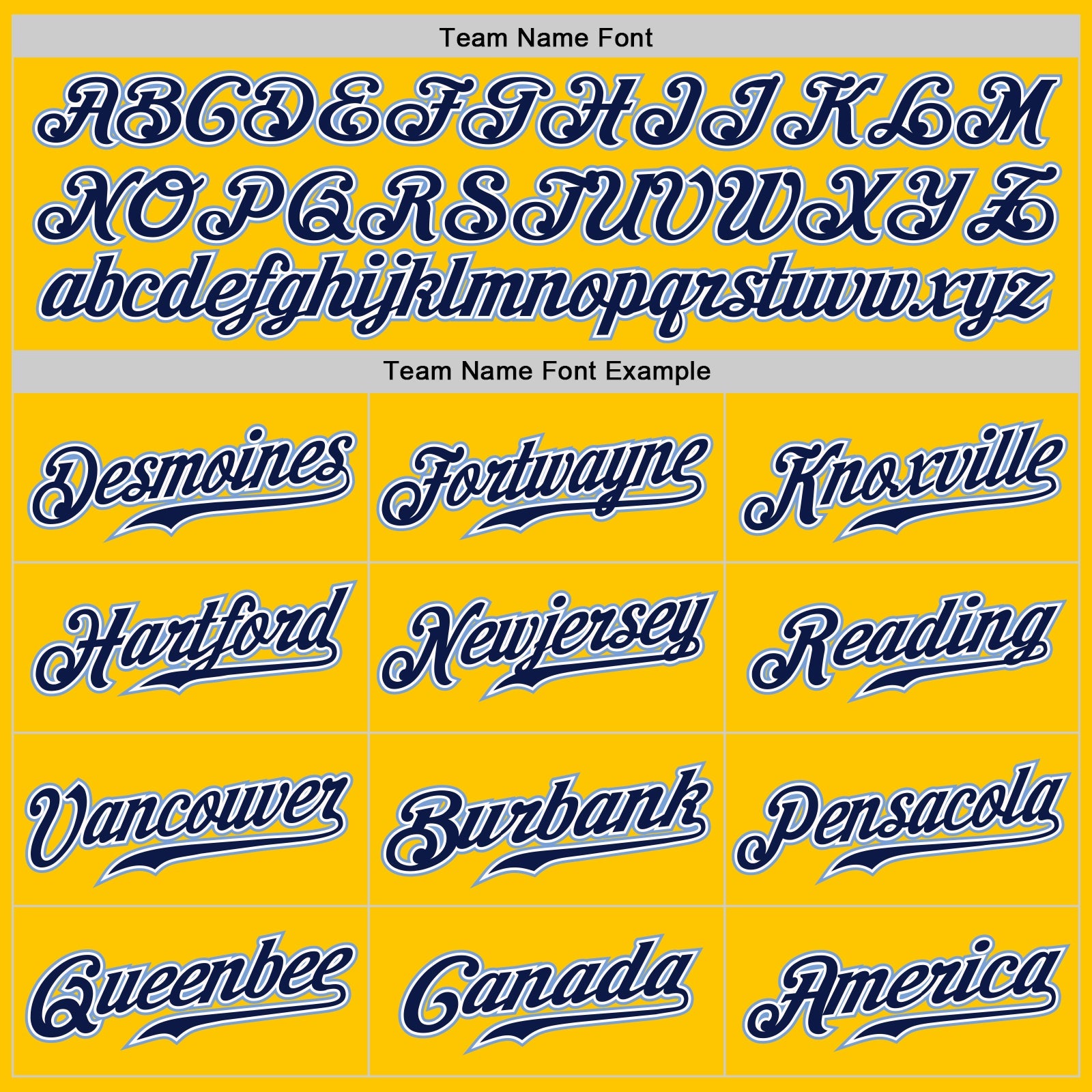Custom Yellow Navy Pinstripe Navy-Light Blue Authentic Baseball Jersey - Sky-Custom